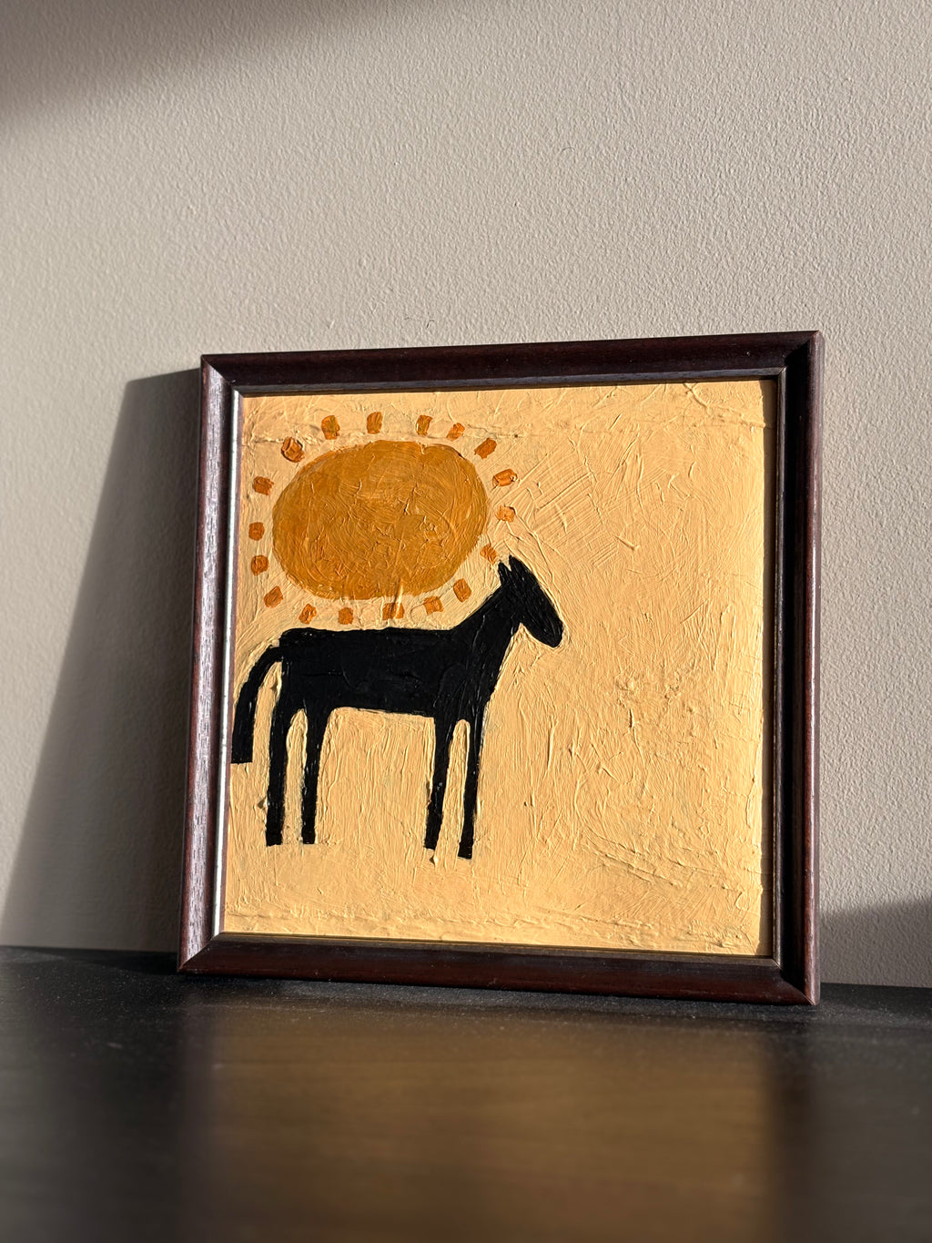 Sunny side of the street - Framed painting