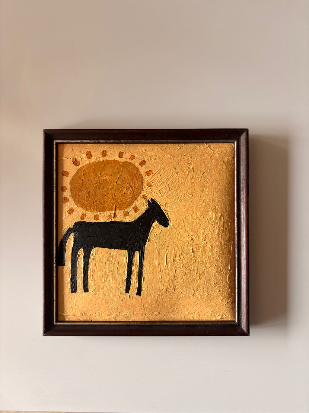 Sunny side of the street - Framed painting